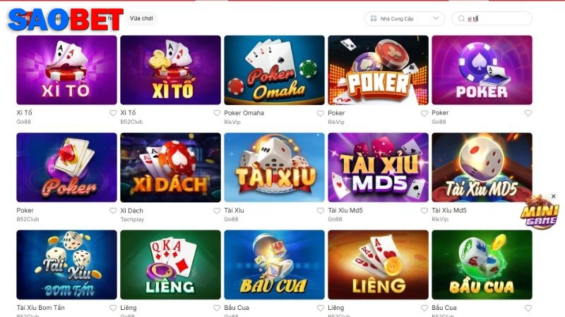Game Bài Saobet Nhiều tựa game bài quốc tế đa dạng