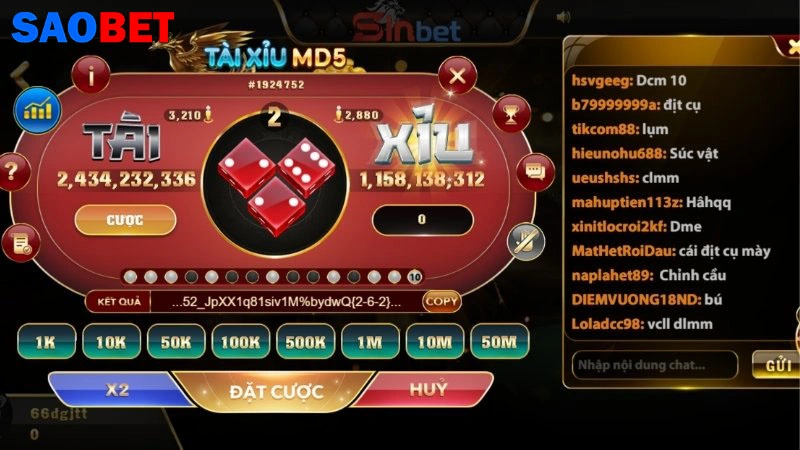 Game Bài Saobet Lựa chọn các mức cược phù hợp cho bản thân